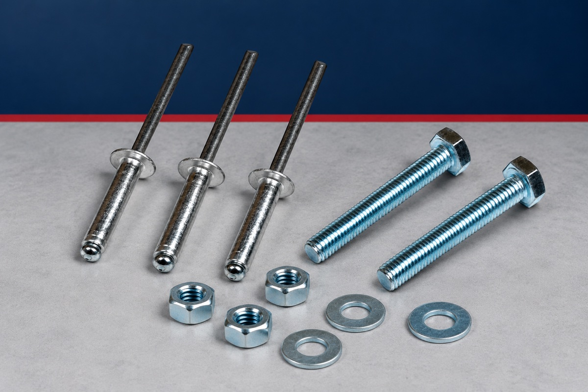 Industrial fasteners — studio artwork