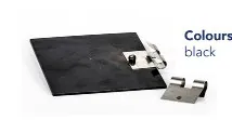 Aluminium boards with pie clips