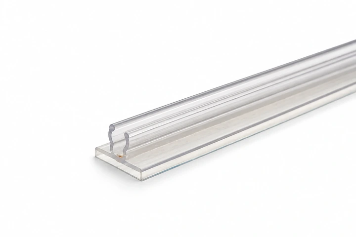 Extruded wire shelf talker