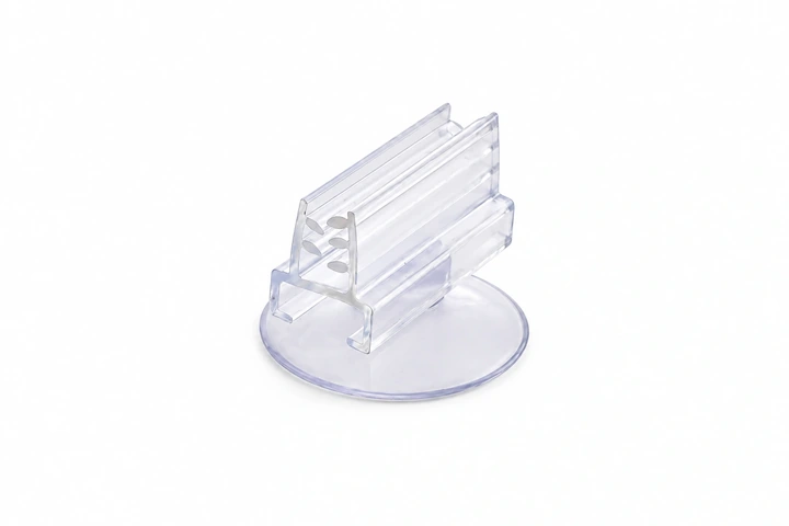 Merchandising clip (suction cup)